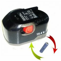 Am billigsten ???? Akkureparatur Zellentausch Für AEG Akku B1420R / B1425R Mit 2,5 Ah NiCd Sanyo Zellen ⌛